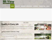 Tablet Screenshot of mtviewlawn.com